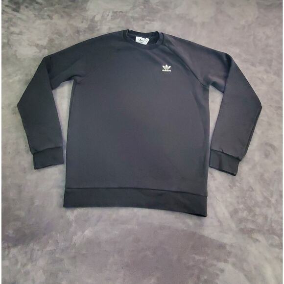 Adidas Originals Size S Classic Black Sweatshirt Men's C24-41 - Picture 1 of 8
